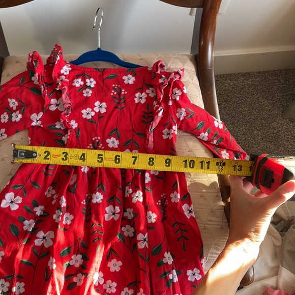 Beautiful fall/winter tunic dress ruffle sleeve 4 button front - Picture 3 of 5